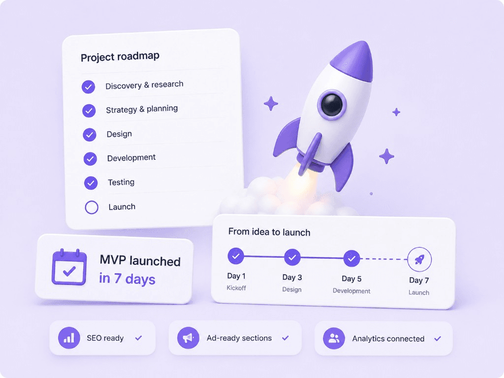 Placeholder case preview for a SaaS marketing website